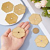 6Pcs Brass Handle Washers DIY-FH0010-54A-C-3