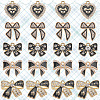 30Pcs 5 Styles Alloy Rhinestone Pendants FIND-SC0016-47-7