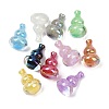 Electroplate & Luminous Opaque Resin Beads RESI-P046-13A-M-2