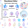 80Pcs 2 Styles Transparent Glass Beads GLAA-SC0003-31-2