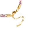 4MM Braided Nylon Cord Bracelets FIND-A057-01G-16-3