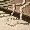 Natural Citrine Chip Beaded Necklaces for Men Women NJEW-G159-01H-2