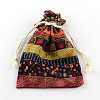 Ethnic Style Cloth Packing Pouches Drawstring Bags X-ABAG-R006-13x18-01-3