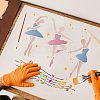 Plastic Reusable Drawing Painting Stencils Templates DIY-WH0172-528-5