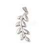 304 Stainless Steel Pendants STAS-D052-02P-1