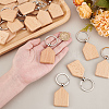 Wooden Keychain AJEW-WH0471-144-3