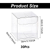 Transparent Plastic PET Box Gift Packaging CON-WH0052-8x8cm-2