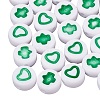 White Craft Acrylic Beads MACR-SZ0001-38-3