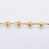 Handmade Ion Plating(IP) 304 Stainless Steel Bar Link Chains STAS-G038-07A-1