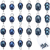 Natural Cultured Freshwater Pearl Potato Connector Charms PALLOY-SC00019-1