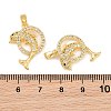 Brass Micro Pave Cubic Zirconia Pendants CU-CBA415D-09G-03-3