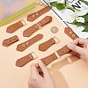 Fingerinspire 6 Sets PU Imitation Leather Sew on Toggle Buckles FIND-FG0001-83-3