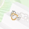 304 Stainless Steel Open Cuff Rings for Women RJEW-K321-01D-3