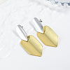 Brass Dangle Stud Earrings EJEW-S262-06GP-1