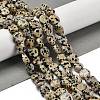 Natural Dalmatian Jasper Beads Strands G-P497-01E-80-2