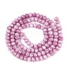 Anti-Tarnish Electroplate Rondelle Glass Beads Strands EGLA-T021-3mm-17-12-2