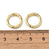 Rack Plating Brass Micro Pave Clear Cubic Zirconia Spring Ring Clasps KK-G504-10G-3