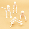 Unfinished Blank Wooden Robot Toys DIY-WH0097-05-2