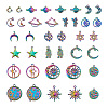 38Pcs 19 Style Alloy Charms FIND-KS0001-24-2
