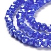 Electroplate Opaque Glass Beads Strands EGLA-A035-P3mm-A07-3