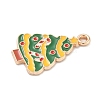 Christmas Alloy Enamel Pendants ENAM-K074-01G-13-2