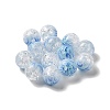 Duotone Spray Painted Crackle Acrylic Beads OACR-G029-02E-1