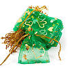 50Pcs Heart Printed Organza Bags OP-TADJ0001-01I-2