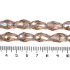 Transparent Electroplate Glass Beads Strands LS-EGLA-N013-T6mm-B23-4