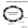 Adjustable Natural Mixed Gemstone Woven Bracelets PW-WG2ABB7-05-1