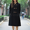 8Pairs 2 Colors PU Leather with Resin Scarf Ring Buckles FIND-CY0001-36-5