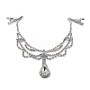Alloy Rhinestone Hair Chain LS-OHAR-M044-02C-S-1