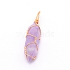 Natural Amethyst Pendants G-CJC0001-02G-07-1