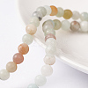 Natural Flower Amazonite Round Bead Strands X-G-D608-4mm-4