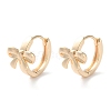 Brass Bowknot Hoop Earrings EJEW-C121-05G-1