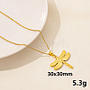 Animal Stainless Steel Dragonfly Pendant Necklace for Women QG3482-4-1