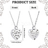 Heart 316 Stainless Steel Pendant Necklaces DIY-WH20065-004-2