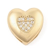 Brass Micro Pave Cubic Zirconia Slide Charms ZIRC-I068-07G-2