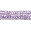 Transparent Baking Painted Glass Beads Strands DGLA-F002-02A-03-1