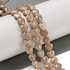 Natural Peach Moonstone Beads Strands G-P544-E05-01-2