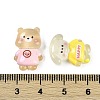 Transpaarent Cartoon Resin Cabochons RESI-H166-19-3