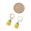 Glass Seed Beads Fruit Leverback Earrings EJEW-MZ00340-4