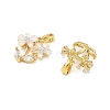 Brass Micro Pave Cubic Zirconia Charms CU-CBA8C34-01G-02-2
