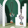 CRASPIRE 2Pcs 2 Style Chip Gemstone Beaded Tassel Car Hanging Ornaments HJEW-CP0001-04-5