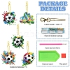 DIY Diamond Painting Football Keychain Kit PW-WG39BEF-01-2