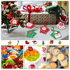 BENECREAT 32 Sets 8 Styles Christmas Theme Star Shaped Foldable Paper Candy Boxes CON-BC0006-97-5