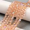 Transparent Electroplate Glass Beads Strands LS-EGLA-A039-T2mm-L15-4