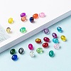 24 Colors Transparent Crackle Glass Beads CCG-JP0001-01C-4