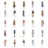 50 Pieces Paper Stickers Of Girlfriends Wearing Different Styles STIC-R001-33-3