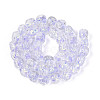 Handmade Foil Lampwork Beads Strands FOIL-T008-04E-1