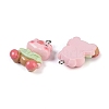 Pig Resin Pendants RESI-U004-03B-2